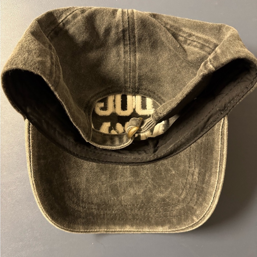 Women's Gray Distressed Dog Mom Baseball Cap Hat - Picture 3 of 3